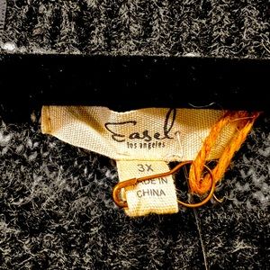 Plus size thick sweater with lightening bolts